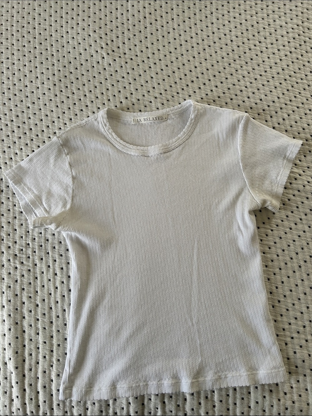 La Relaxed Pointelle Tee